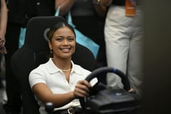 LIGHTNING, MY QUEEN: Filipina racer zooms from the far turn to be an inspiration back home